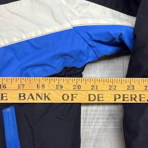 ✅ Womens L VTG Polaris Snowmobile Jacket Union Made USA Pink/Blue/Black Quilted - Picture 4 of 11